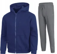 Dresy męskie - 4F OCIEPLANY CHĹOPIÄCY DRES KOMPLET BLUZA ROZPINANA SPODNIE / rozm 164 - miniaturka - grafika 1