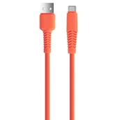 Kable USB - Kabel USB - USB Typ-C XO KSC-C-1.5210 2.1A 1.5 m Pomarańczowy - miniaturka - grafika 1