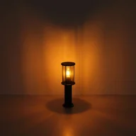 Lampy ogrodowe - Globo Słupek oświetleniowy Gracey, wysokość 45 cm, czarny, stal nierdzewna, IP54 - miniaturka - grafika 1