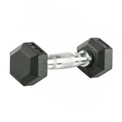 Hantle i ciężarki - UNDERFIT Hantla hex gumowana - miniaturka - grafika 1