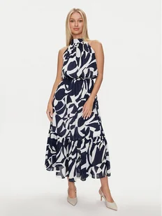 Morgan Sukienka letnia 242-RPLUM.F Granatowy Regular Fit - Sukienki - miniaturka - grafika 1