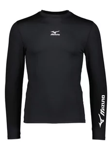Mizuno Koszulka sportowa "Baselayer" w kolorze czarnym - Koszulki sportowe męskie - miniaturka - grafika 1