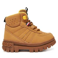 Buty dla chłopców - Trapery Tommy Hilfiger T1X5-34127-1696206 Brązowy - miniaturka - grafika 1