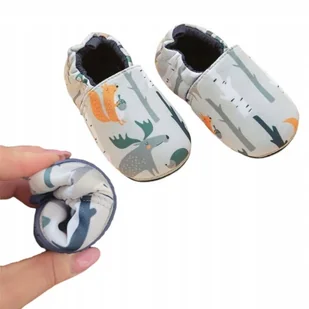 Kapcie dla Dzieci Niemowlęce Elastyczne Giętkie BAREFOOT do przedszkola 20 - Kapcie damskie - miniaturka - grafika 1
