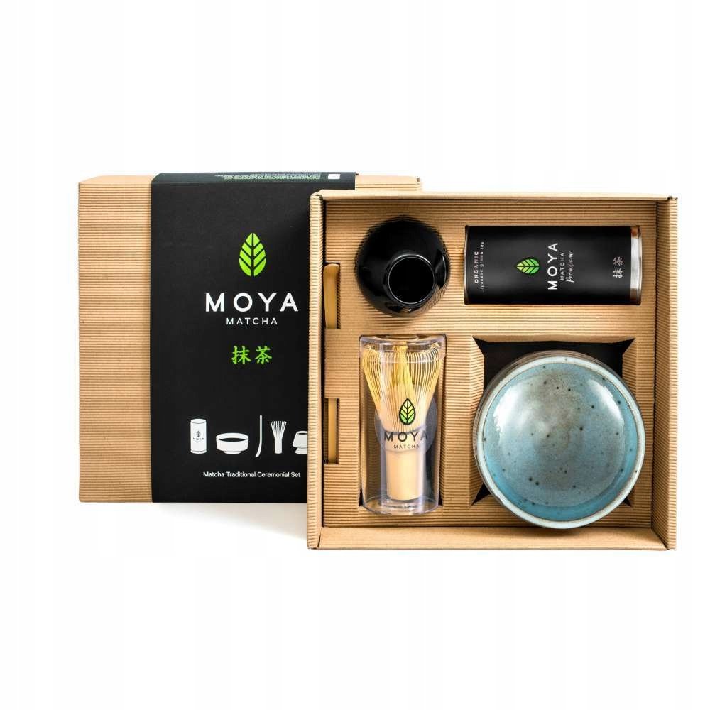 Zestaw do matchy ceremonialny Moya Matcha Luksusowa i czarka Mizu
