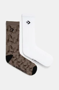 Converse skarpetki 2-pack męskie kolor biały E1303A-2010 - Skarpetki męskie - miniaturka - grafika 1