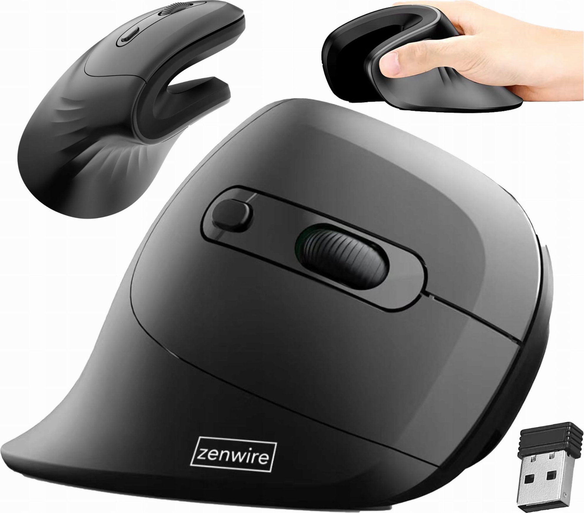Zenwire Mysz Pionowa Wertykalna do Komputera Laptopa Komputera Zenwire WL-159