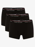 Majtki męskie - Tommy Hilfiger Obcisłe bokserki pakowane po 3 szt. Mężczyźni Bawełna czarny jednolity, XL - miniaturka - grafika 1
