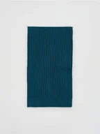 Apaszki i szaliki damskie - Reserved - Dzianinowy komin z wiskozą - ciemny turkus - miniaturka - grafika 1