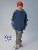 Spodnie i spodenki dla chłopców - 4F Spodnie dresowe joggery chłopięce - szare 164 (13-14 lat) - miniaturka - grafika 1