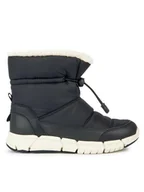 Buty dla dziewczynek - Geox Śniegowce J Flexyper Girl B Ab J36APB 0FUME C9999 S Czarny - miniaturka - grafika 1