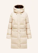 Płaszcze damskie - Peak Performance Płaszcz Puchowy Quiver beige - miniaturka - grafika 1