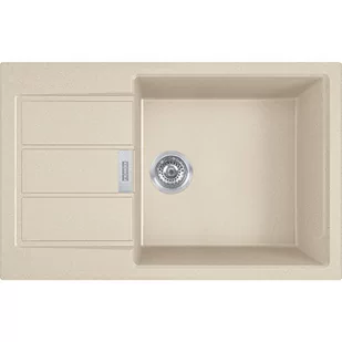 Franke Sirius 2.0 S2D 611-78 XL Zlewozmywak granitowy jednokomorowy 78x50 cm Tectonite beżowy 143.0676.418 - Zlewozmywaki - miniaturka - grafika 1