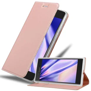 Sony Cadorabo etui do Xperia XZ - etui na telefon komórkowy z funkcją stojaka i przegródką na karty w metalicznym kolorze - Case Cover etui ochronne etui kieszeń Book Klapp Style - Etui i futerały do telefonów - miniaturka - grafika 1