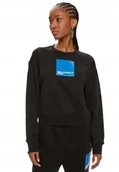 Bluzy damskie - KARL LAGERFELD DAMSKA BLUZA CZARNA Z LOGO XL J7A - miniaturka - grafika 1