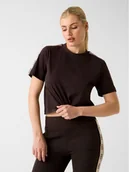 Koszulki i topy damskie - Guess T-Shirt 144851 Brązowy Classic Fit - miniaturka - grafika 1