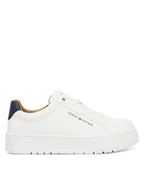 Buty dla chłopców - Tommy Hilfiger Sneakersy Low Cut Lace Up Sneaker T3X9-34091-1355 S Biały - miniaturka - grafika 1