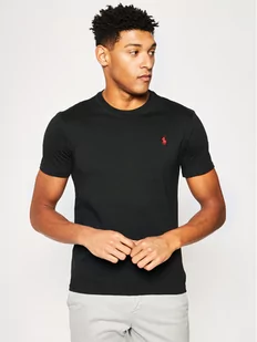 Ralph Lauren Polo T-Shirt Bsr 710680785 Czarny Custom Slim Fit - Koszulki męskie - miniaturka - grafika 1