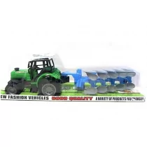 Duży Traktor Ciągnik rolniczy z przyczepą Naczepa - Samochody i pojazdy dla dzieci - miniaturka - grafika 1