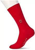 Skarpetki męskie - FALKE Męskie skarpety piernikowe męskie z wełny merynosów bawełna niebieski wzór bożonarodzeniowy ciepłe oddychające długość do połowy łydki idealny prezent 1 para, Czerwony (Scarlet 8120), 43-44 (UK - miniaturka - grafika 1