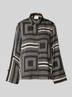 Koszule damskie - Bluzka koszulowa z kołnierzykiem model ‘MADJA’ - miniaturka - grafika 1