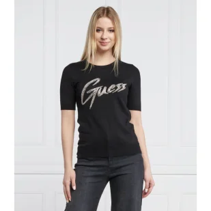 GUESS Sweter ODETTA | Slim Fit - Swetry damskie - miniaturka - grafika 1