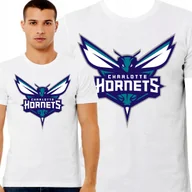 Koszulki męskie - T-Shirt KOSZULKA CHARLOTTE HORNETS NBA PREZENT JAKOŚĆ BAWEŁNA M 0465 - miniaturka - grafika 1