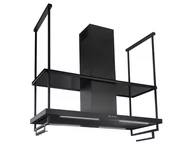 Okapy kuchenne - Nortberg Centropolis Premium Glass Black Matt 150 - miniaturka - grafika 1