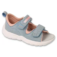 Buty dla dziewczynek - Befado obuwie dziecięce 721X014 niebieskie - miniaturka - grafika 1