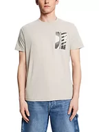 Koszulki męskie - edc by ESPRIT Męski T-shirt 043CC2K317, 040/LIGHT Grey, L, 040/jasnoszary., L - miniaturka - grafika 1