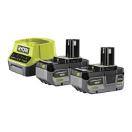 Akumulatory do elektronarzędzi - Ryobi Zestaw akumulatora 18V Lithium+ (2 x 4.0 Ah) z ładowarką | RC18120-240X - miniaturka - grafika 1