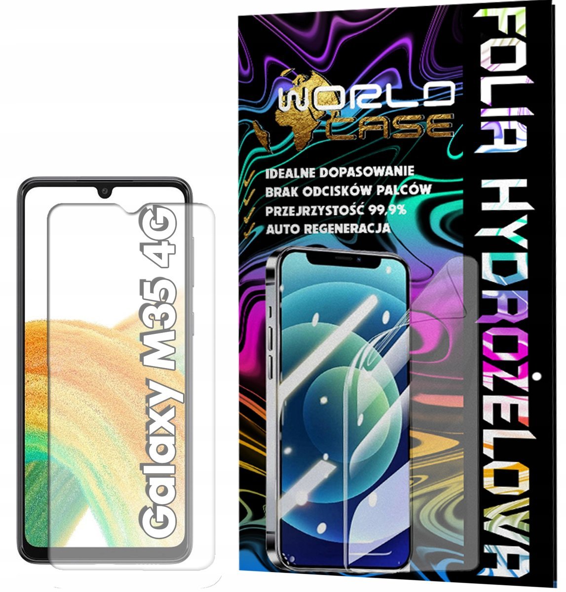FOLIA HYDROŻELOWA OCHRONNA DO SAMSUNGA M35 4G - NA EKRAN MOCNA