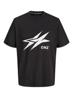 Koszulki sportowe męskie - CNZ Koszulka sportowa "Amsterdam" w kolorze czarnym - miniaturka - grafika 1