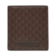 Portfele - Duży Portfel Damski Calvin Klein Coated Ns Slim Billfold LV04D1084G Brązowy - miniaturka - grafika 1