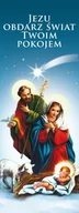 Ikony i obrazy sakralne - Baner na Boże Narodzenie "Jezu obdarz świat swoim pokojem" 75x200 cm - miniaturka - grafika 1