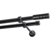 Karnisze - Karnisz DECASTYL Techno podwójny 400 cm Czarny - miniaturka - grafika 1