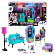 Akcesoria dla lalek - Monster High Zestaw Mebelków Dla Lalek Salonik Uczniów + Akcesoria - miniaturka - grafika 1