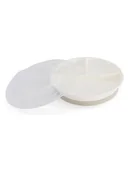 Sztućce dla dzieci - Twistshake Talerz w kolorze białym do nauki jedzenia - miniaturka - grafika 1