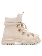 Botki damskie - DeeZee Trzewiki LEDA WS6126-09 Beżowy - miniaturka - grafika 1