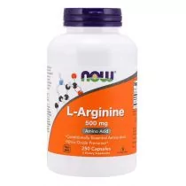 Now Foods L-Arginina 500 mg (250 kaps.) - Suplementy naturalne - miniaturka - grafika 1