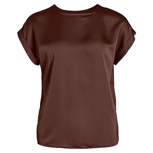 Vila Satynowy top z różnych rozmiarów S/S - NOOS, Shaved Chocolate, 34 - Koszulki i topy damskie - miniaturka - grafika 1