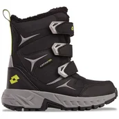 Buty dla chłopców - Lotto PINECREEK TEX K Unisex dziecięce półdługie kozaki, czarne/srebrne, 29 EU, czarny srebrny, 29 EU - miniaturka - grafika 1