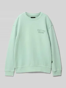 Bluza z nadrukiem z logo model ‘REWNAC’ - Swetry dla chłopców - miniaturka - grafika 1