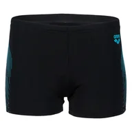 Kąpielówki męskie - Dziecięce Bokserki kąpielowe ARENA BOY'S SWIM SHORT GRAPHIC 005546/580 – Czarny - miniaturka - grafika 1
