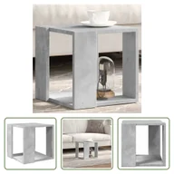 Ławy i stoliki kawowe - The Living Store stolik kawowy betonowy szary 32x32x30 cm materiał drewnopochodny - miniaturka - grafika 1