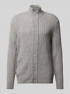 Swetry męskie - Kurtka z dzianiny o kroju regular fit z dodatkiem wiskozy model ‘Jeff’ - miniaturka - grafika 1