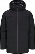 Kurtki męskie - Kurtka męska parka z kapturem Jack&Jones 12263180 czarna, rozmiar L - miniaturka - grafika 1