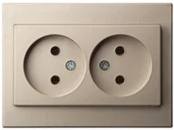 Gniazdka elektryczne - SOCKET LIREGUS EPSILON 1+1 CHAMP. - miniaturka - grafika 1