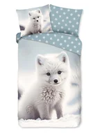 Pościel dla dzieci - Good Morning Komplet pościeli flanelowej "Toss" w kolorze biało-błękitnym - miniaturka - grafika 1