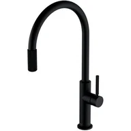 Baterie umywalkowe - Omnires Switch bateria kuchenna z zestawem filtrującym czarny mat SW9057-FD1BL | - miniaturka - grafika 1